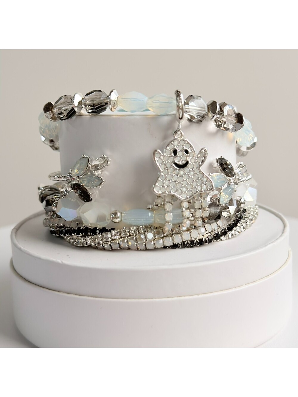 Bomb Party Halloween Stack "The Glamorous Ghost" RBP6271 on Silver RETRO